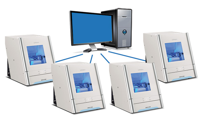 Функция Multicast – возможность управления до 4 станков DWX-51D с одного компьютера